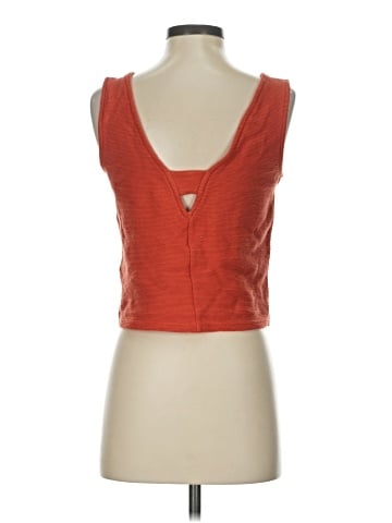 Madewell Organic Cotton Peekaboo-Back Crop Tank (view 2)