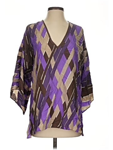 MICHAEL Michael Kors 3/4 Sleeve Silk Top (view 1)