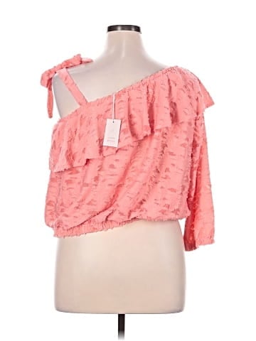 LC Lauren Conrad 3/4 Sleeve Blouse (view 2)