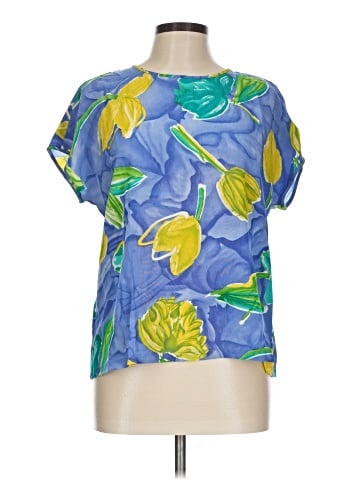 Carlisle Short Sleeve Silk Top (view 1)