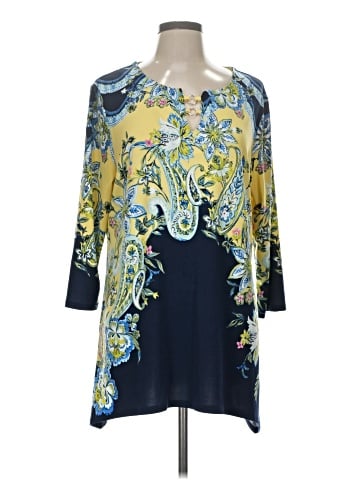 JM Collection 3/4 Sleeve Blouse (view 1)