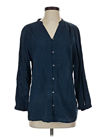Lands' End 3/4 Sleeve Button-Down Shirt (view 1)