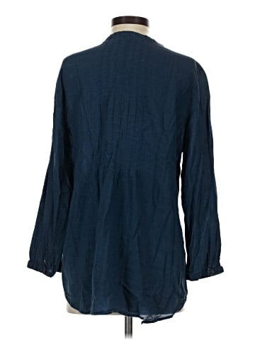 Lands' End 3/4 Sleeve Button-Down Shirt (view 2)