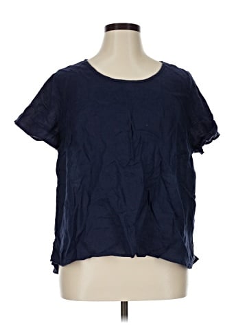 Isaac Mizrahi New York Short Sleeve Blouse (view 1)