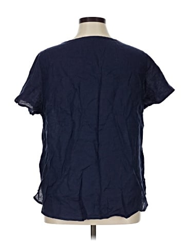 Isaac Mizrahi New York Short Sleeve Blouse (view 2)