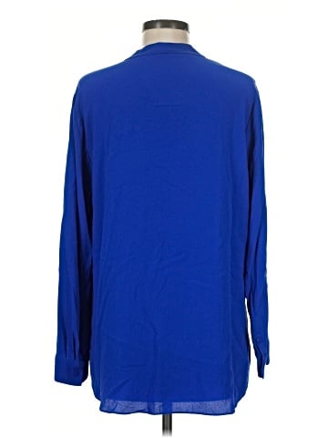 Eileen Fisher Long Sleeve Silk Top (view 2)