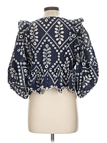 Blue Rain 3/4 Sleeve Blouse (view 2)