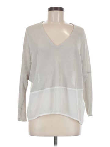 Zara W&B Collection Long Sleeve Blouse (view 1)