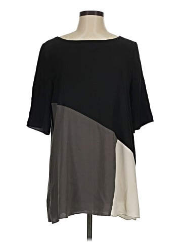 Eileen Fisher Short Sleeve Silk Top (view 1)