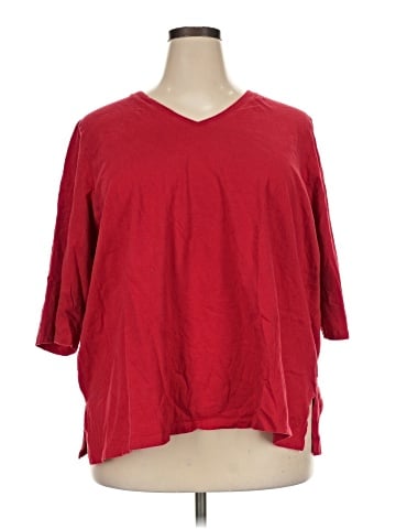 Woman Within 3/4 Sleeve T-Shirt (view 1)