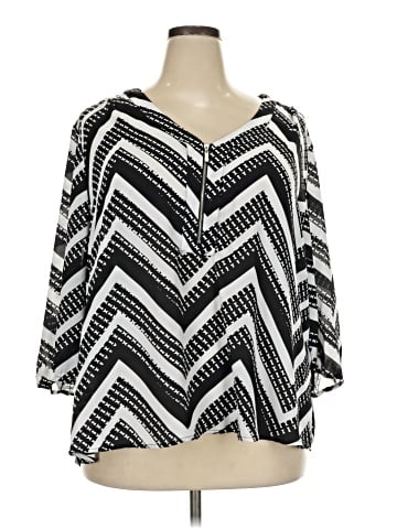 NY Collection 3/4 Sleeve Blouse (view 1)