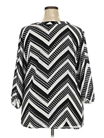 NY Collection 3/4 Sleeve Blouse (view 2)