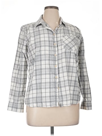 G.H. Bass & Co. 3/4 Sleeve Button-Down Shirt (view 1)
