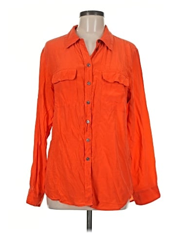 TWO by Vince Camuto Long Sleeve Silk Top (view 1)