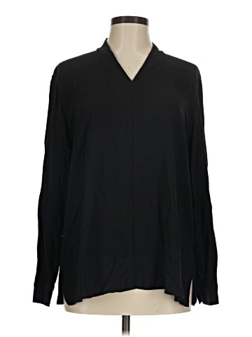 Eileen Fisher Long Sleeve Silk Top (view 1)
