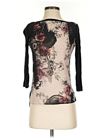 Zara W&B Collection 3/4 Sleeve T-Shirt (view 1)