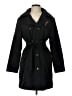 Assorted Brands 100% Polyester Black Trenchcoat Size L - photo 1