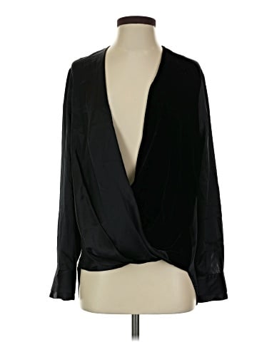 Rag & Bone Long Sleeve Silk Top (view 1)