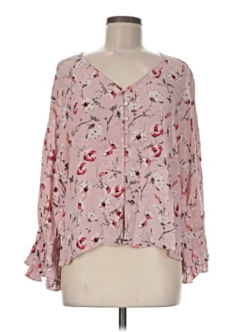 Sanctuary 3/4 Sleeve Blouse (view 1)
