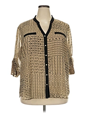 Dots 3/4 Sleeve Blouse (view 1)