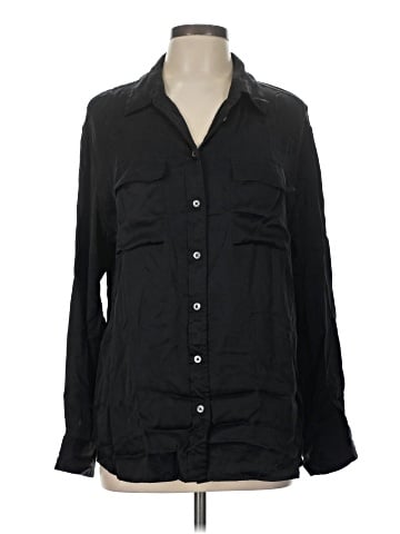 Equipment Long Sleeve Silk Top (view 1)