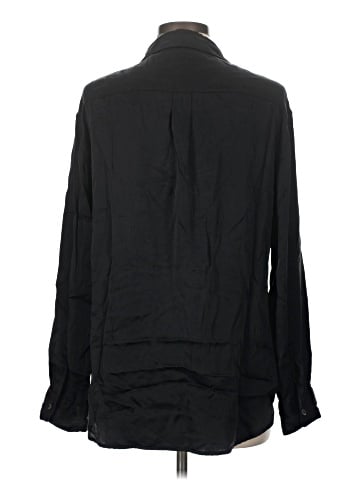 Equipment Long Sleeve Silk Top (view 2)