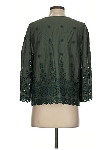 Garnet Hill 3/4 Sleeve Blouse (view 2)