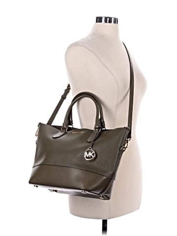 Michael Kors Leather Satchel (view 2)