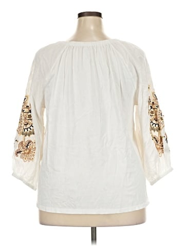 Talbots Outlet 3/4 Sleeve Blouse (view 2)
