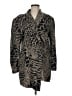 Assorted Brands Animal Print Brown Wool Coat Size EU 40 / US 10 - photo 1