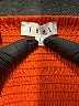 THML 100% Polyester Orange 3/4 Sleeve Blouse Size L - photo 7