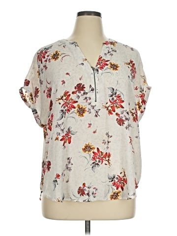 Maurices Short Sleeve Blouse (view 1)