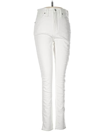 Madewell 10" High-Rise Skinny Jeans in Pure White (view 1)
