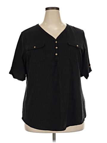 Croft & Barrow Short Sleeve Blouse (view 1)