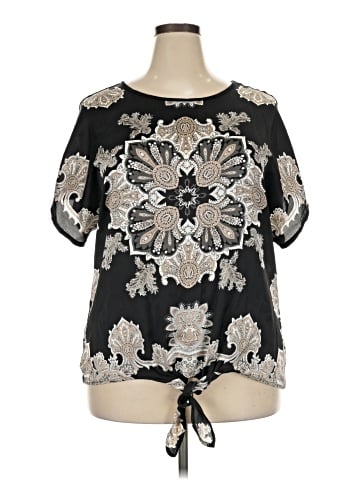 Dana Buchman Short Sleeve Blouse (view 1)