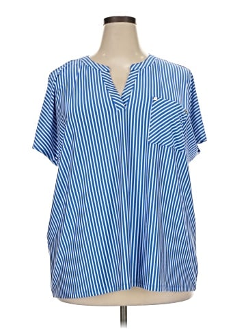 Jones New York Signature Short Sleeve Blouse (view 1)