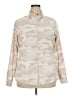 Active by Old Navy 100% Polyester Camo Ivory Track Jacket Size XXL - photo 1
