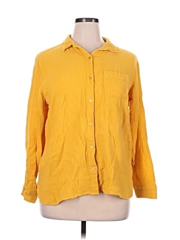 Anne Klein Long Sleeve Button-Down Shirt (view 1)