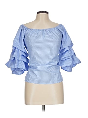 Design Lab Lord & Taylor 3/4 Sleeve Blouse (view 1)