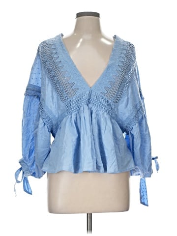 Free People 3/4 Sleeve Blouse (view 1)