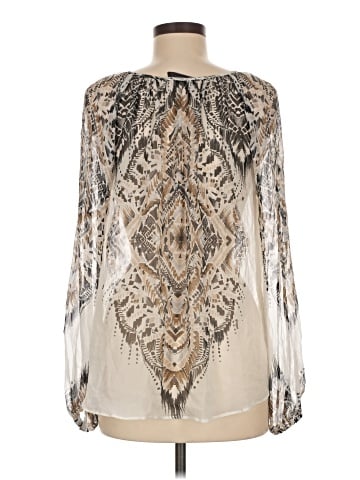 Hale Bob Long Sleeve Silk Top (view 2)
