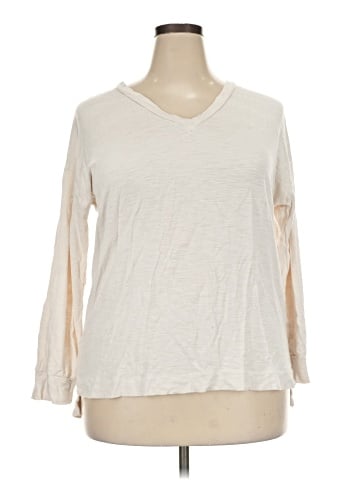 Ann Taylor LOFT 3/4 Sleeve T-Shirt (view 1)