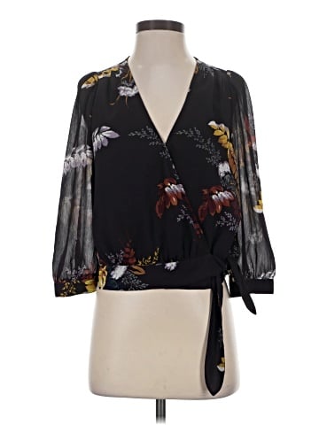 Madewell Wrap Top in Blooming Oasis (view 1)