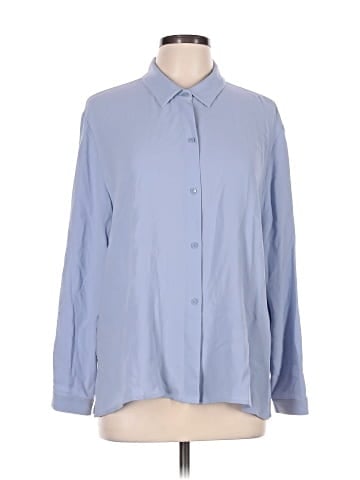 Eileen Fisher Long Sleeve Silk Top (view 1)