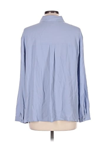 Eileen Fisher Long Sleeve Silk Top (view 2)