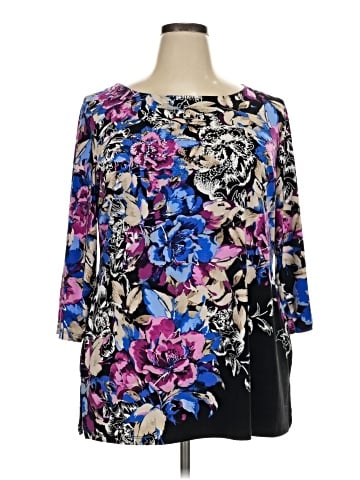 JM Collection 3/4 Sleeve Blouse (view 1)