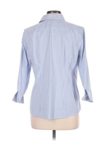 Lands' End 3/4 Sleeve Button-Down Shirt (view 2)