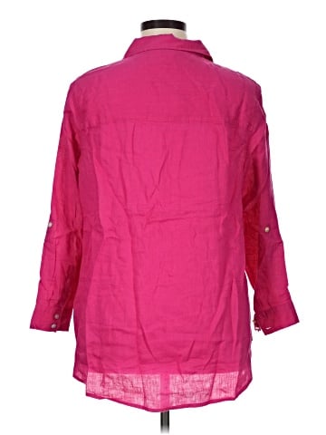 Sigrid Olsen 3/4 Sleeve Button-Down Shirt (view 2)
