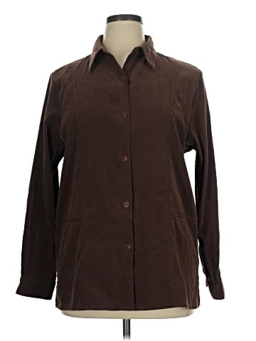Alfred Dunner Long Sleeve Button-Down Shirt (view 1)