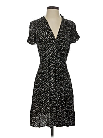 Madewell Button-Wrap Dress in Playground Posies (view 1)